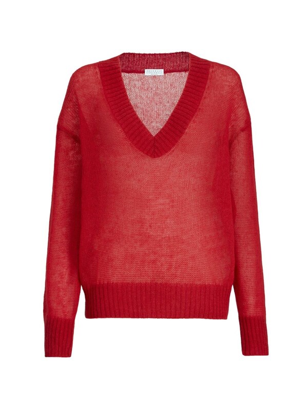  Brunello Cucinelli Brunello Cucinelli Wool V-necked Jumper 