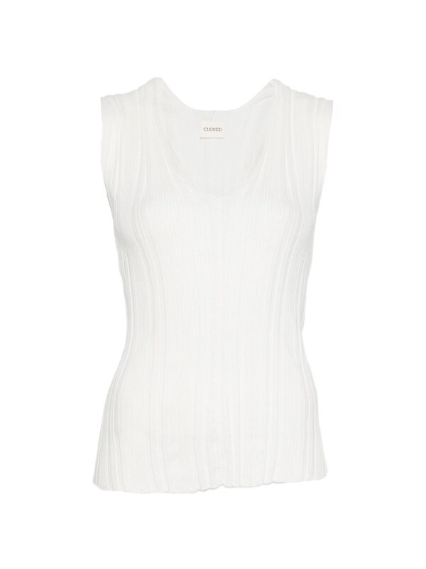  Closed Closed Linen And Cotton V-necked Sweater 