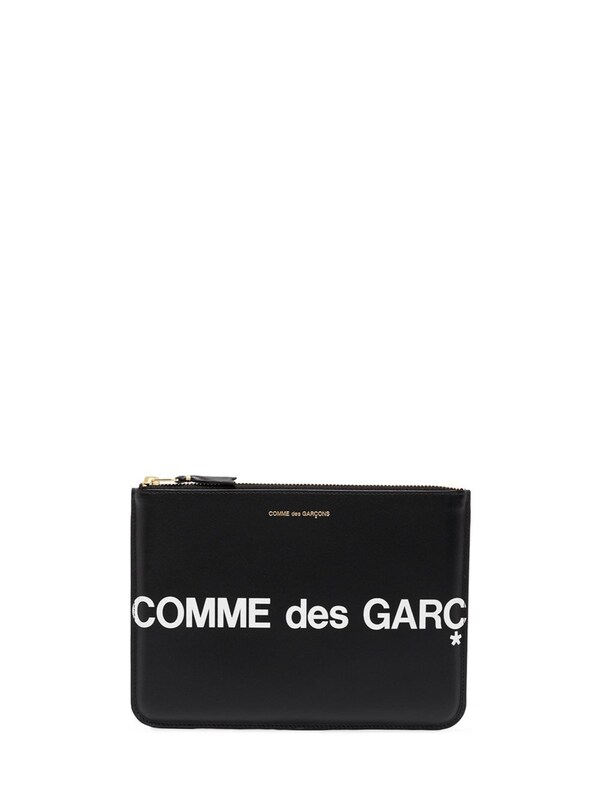  Comme Des Garçons Comme Des Garçons Logo Leather Pouch 