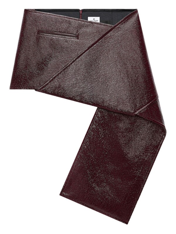  Courrèges Courrèges Vinyl Mini Skirt 