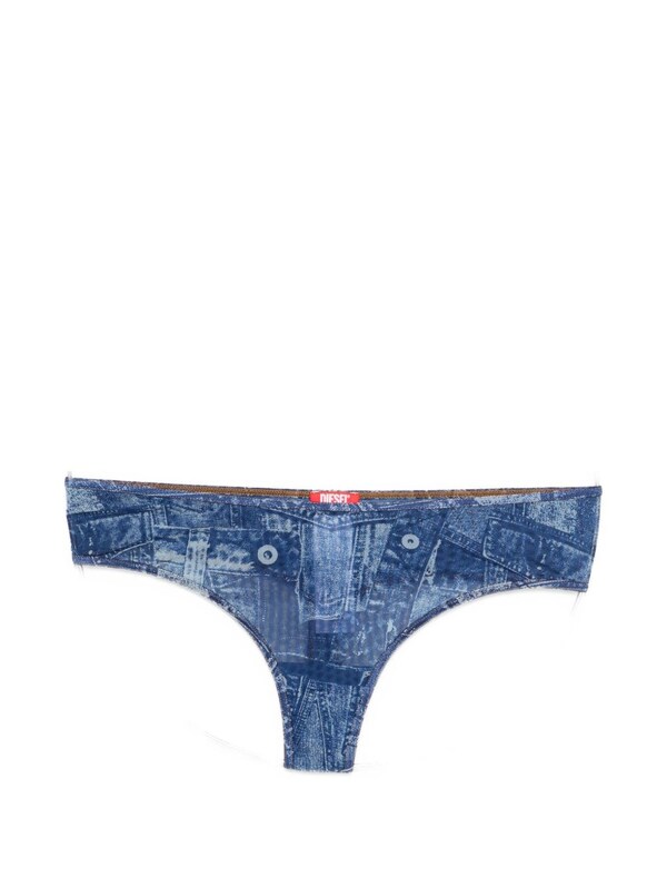 Diesel Diesel Denim Print Briefs 