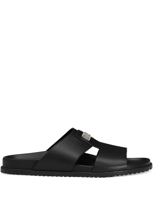  Dolce & Gabbana Dolce & Gabbana Leather Sandal With Logo 