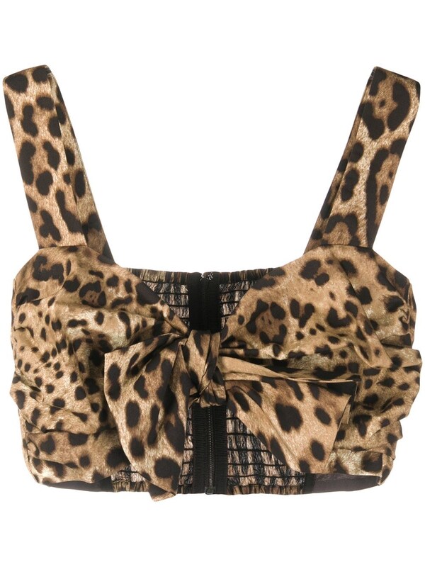  Dolce & Gabbana Dolce & Gabbana Leopard Print Bustier Top 