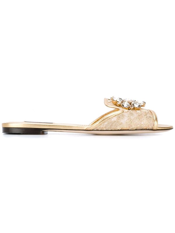  Dolce & Gabbana Dolce & Gabbana Rainbow Lace Slippers 