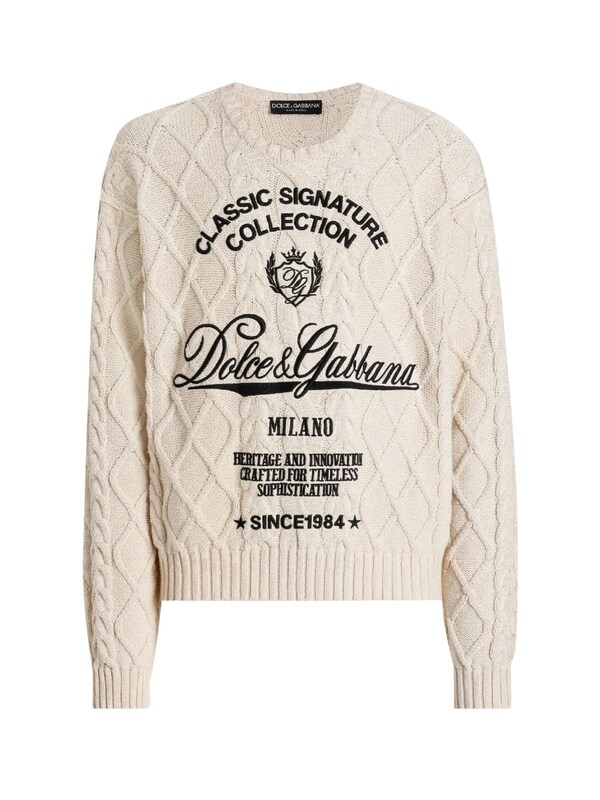  Dolce & Gabbana Dolce & Gabbana Sweater With Woven Pattern 