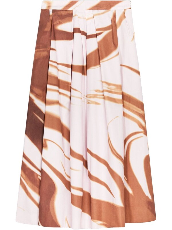  Dries Van Noten Dries Van Noten Soni Printed Midi Skirt 