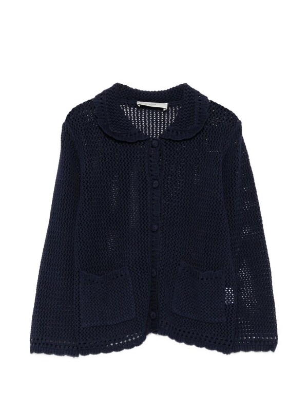  Dunst Dunst Linen And Cotton Blend Cardigan 