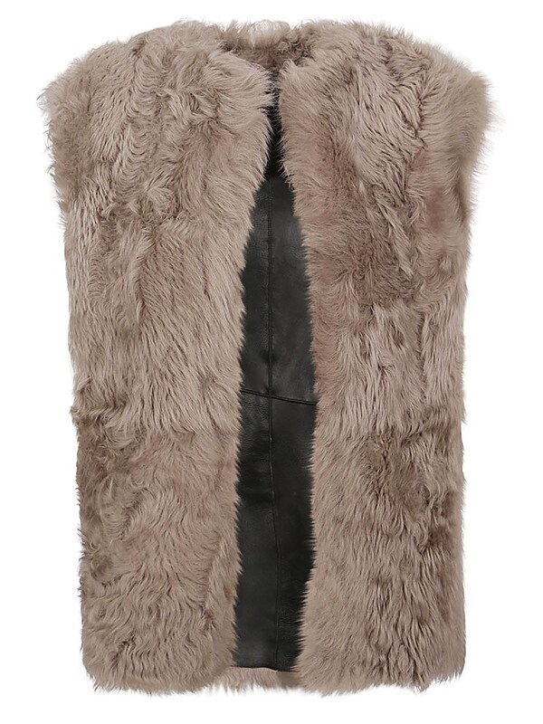  Enes Enes Sleeveless Fur Coat 