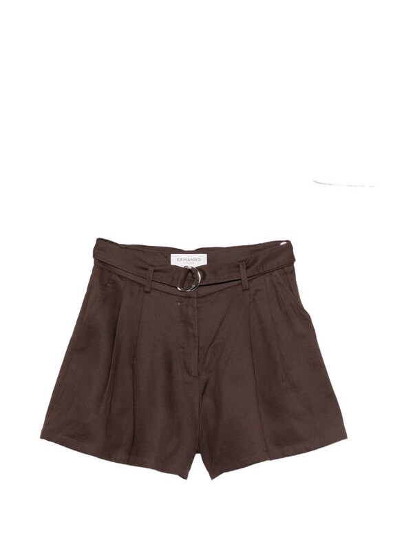  Ermanno Ermanno Linen Blend Shorts 