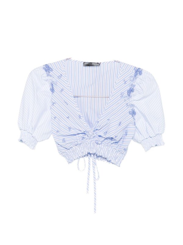  Ermanno Scervino Ermanno Scervino Embroidered Cropped Top 