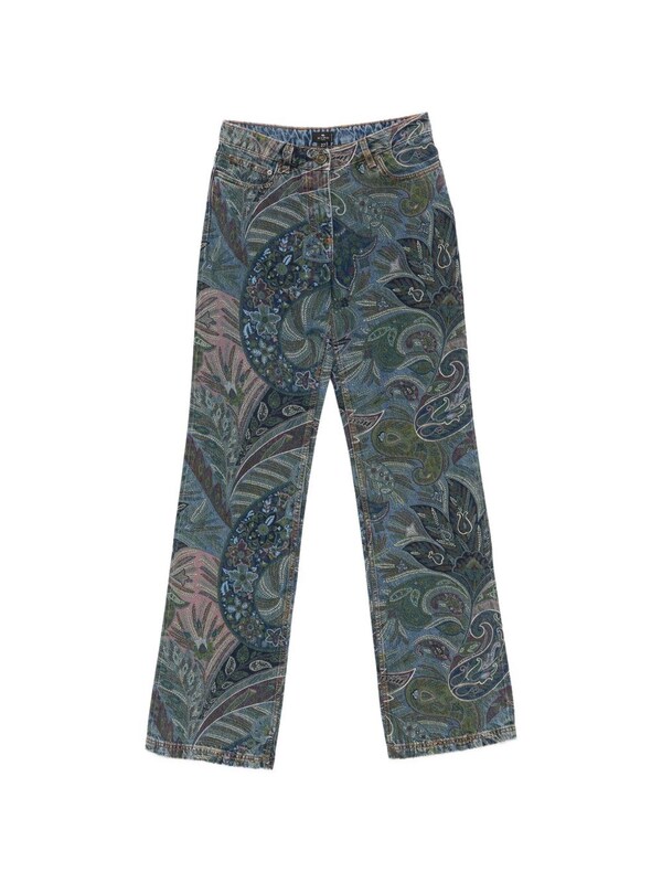  Etro Etro Floral Print Flared Jeans 