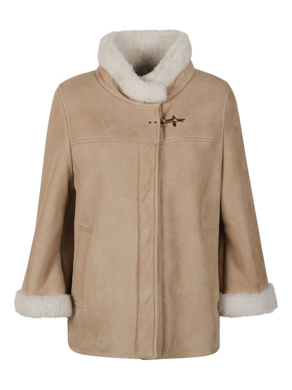  Fay Fay Leather Shealing Cape 