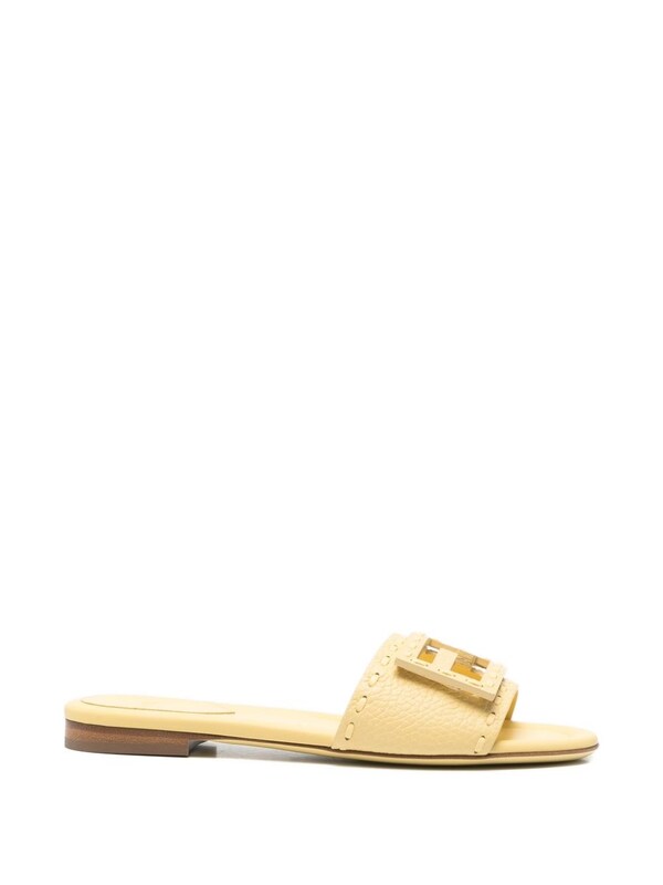  Fendi Fendi Baguette Leather Slides 