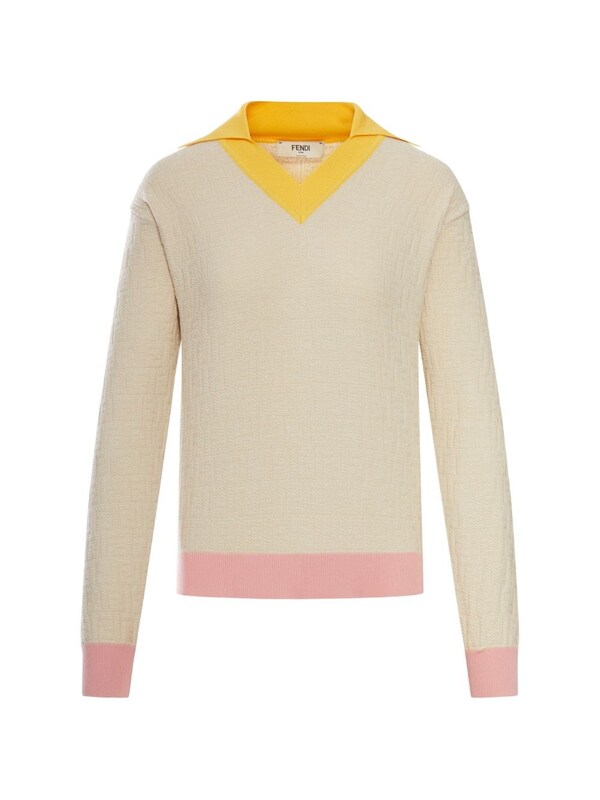  Fendi Fendi Cotton And Silk Blend Sweater 