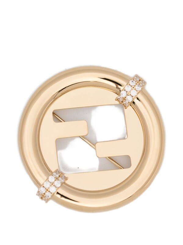  Fendi Fendi Ever Round Brooch 