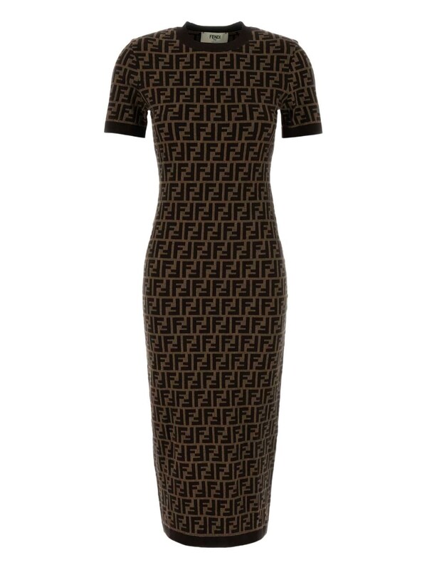  Fendi Fendi Ff Cotton Dress 