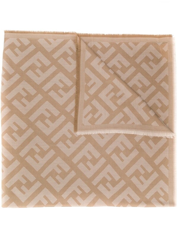  Fendi Fendi Ff Wool Scarf 