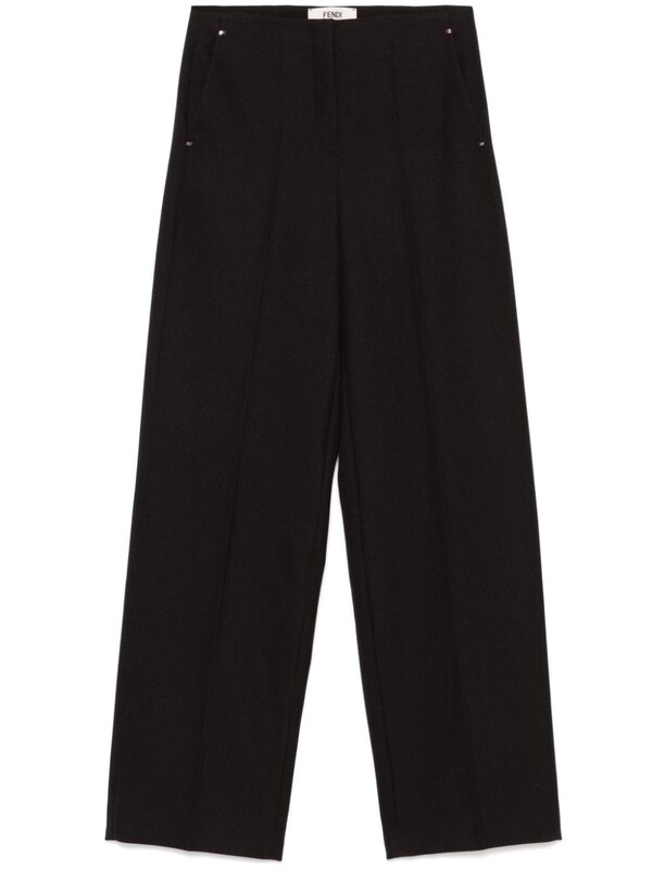  Fendi Fendi Wide Leg Wool Trousers 
