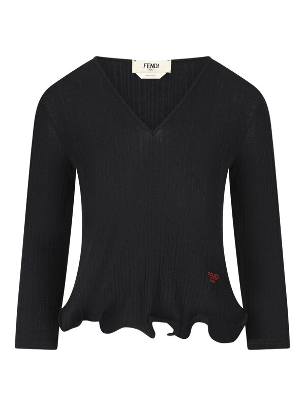 Fendi Fendi Wool V-necked Sweater 