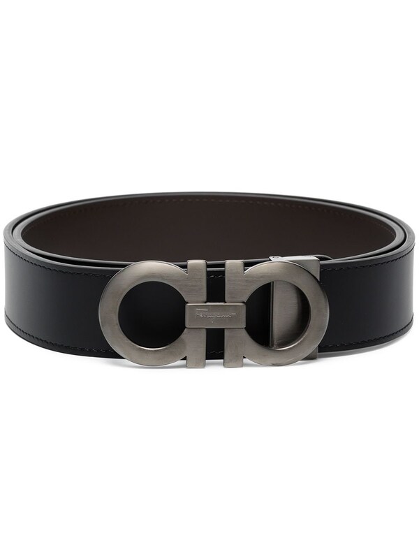  Ferragamo Ferragamo Gancini Leather Belt 