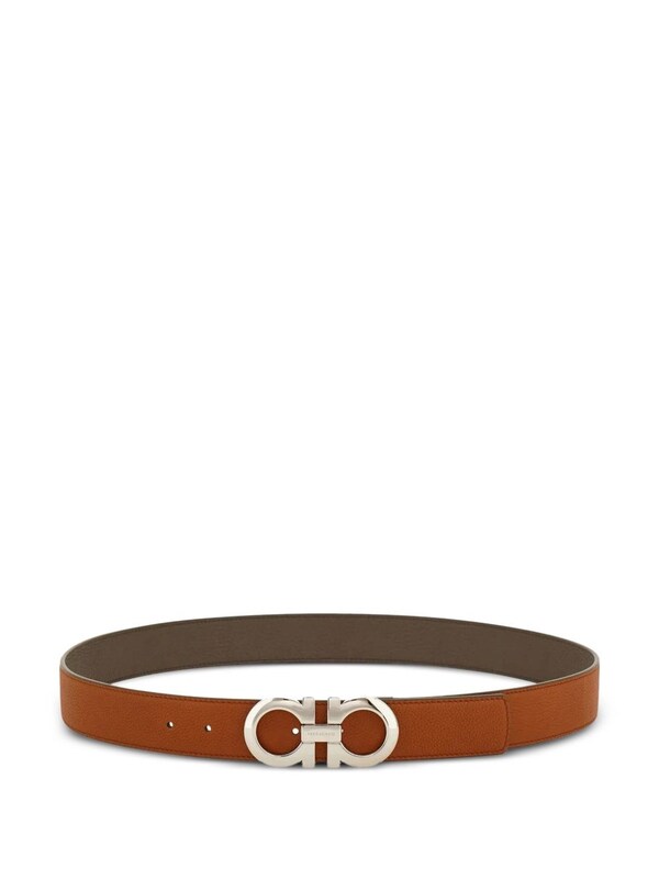  Ferragamo Ferragamo Gancini Leather Belt 
