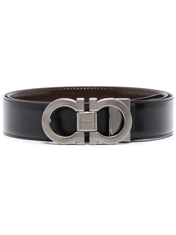  Ferragamo Ferragamo Gancini Leather Belt 