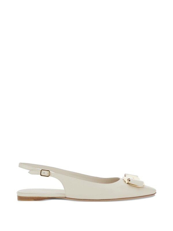  Ferragamo Ferragamo Leather Slingback Pumps 