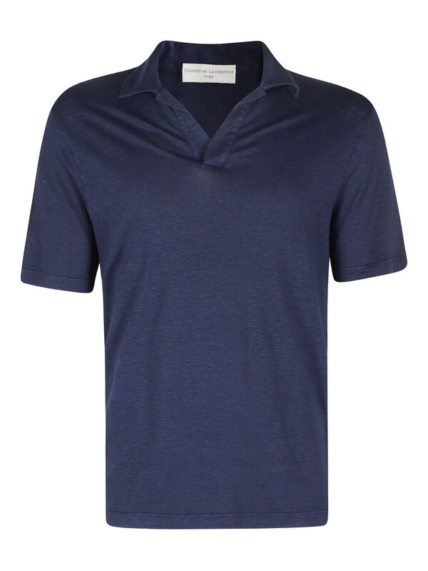  Filippo De Laurentis Filippo De Laurentis Linen Polo Shirt 