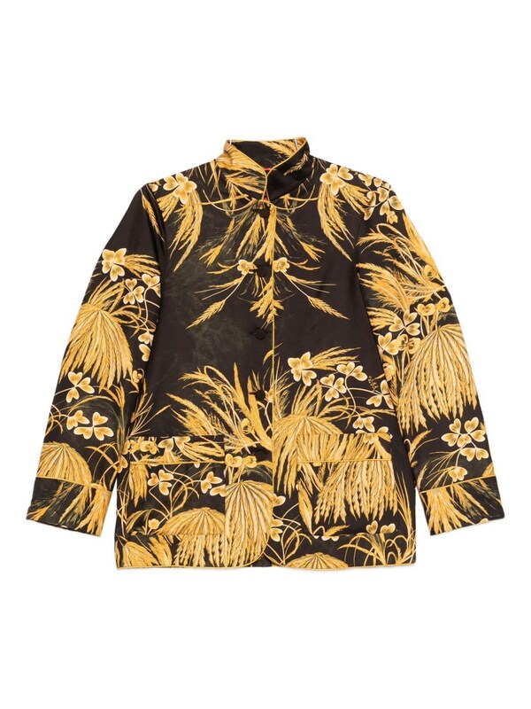  For Restless Sleepers For Restless Sleepers Printed Silk Shirt 