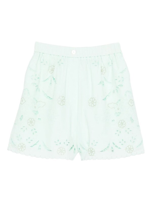 Forte Forte Forte Forte Embroidered Cotton Shorts 