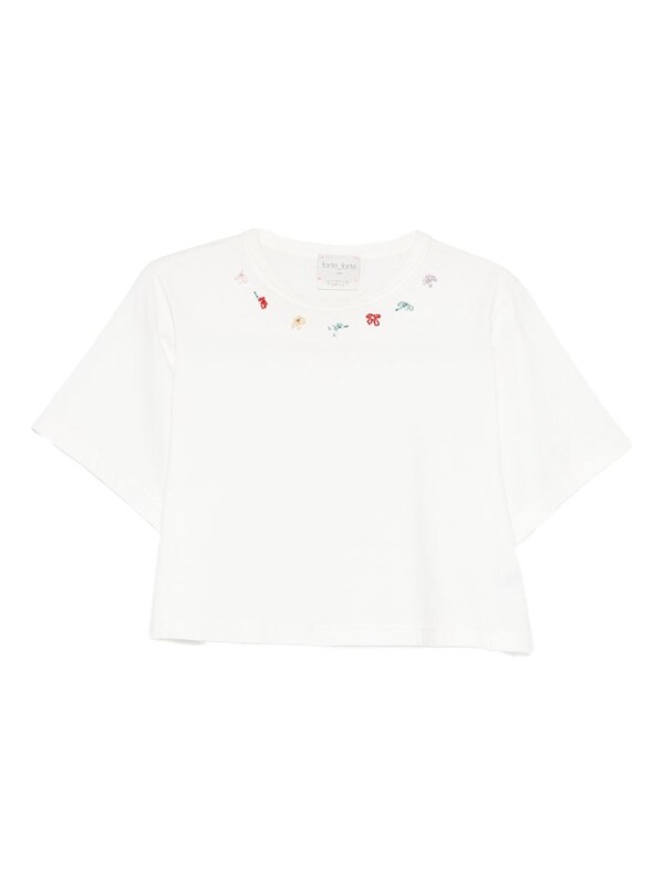  Forte Forte Forte Forte Embroidered Cotton T-shirt 