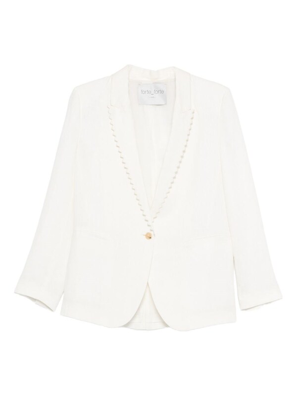  Forte Forte Forte Forte Linen Single-breasted Jacket 