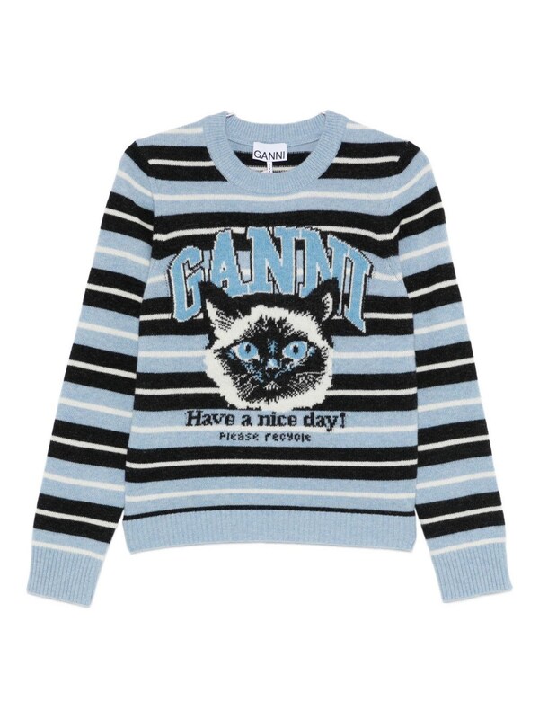  Ganni Ganni Wool Crewneck Sweater 
