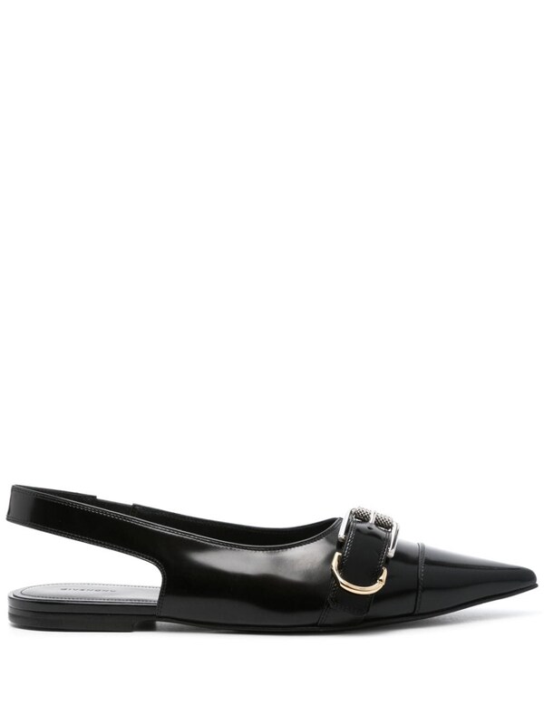  Givenchy Givenchy Voyou Leather Slingback Flats 
