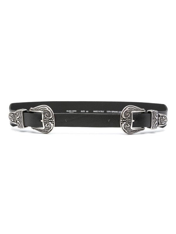  Golden Goose Golden Goose Double Buckle Leather Belt 