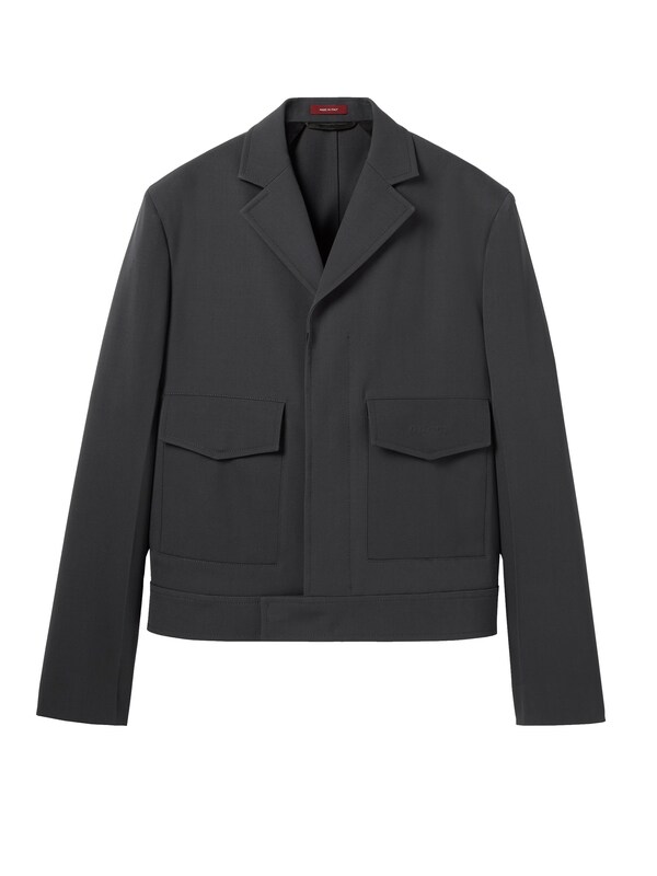  Gucci Gucci Embossed Wool Gabardine Jacket 