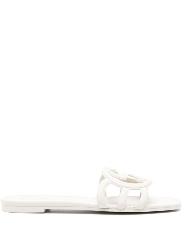  Gucci Gucci Gg Flat Sandals 