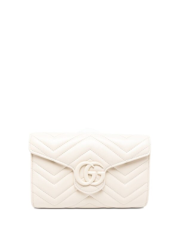  Gucci Gucci Gg Marmont Leather Wallet On Chain 