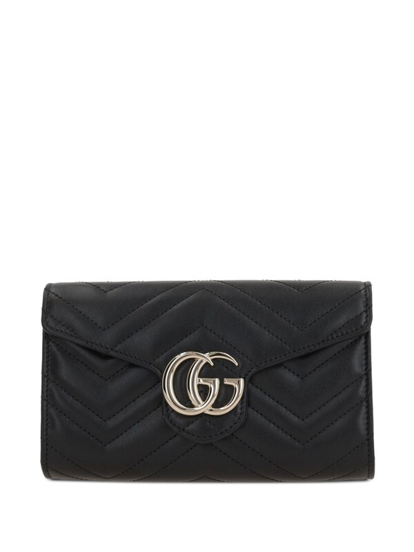  Gucci Gucci Gg Marmont Leather Wallet On Chain 