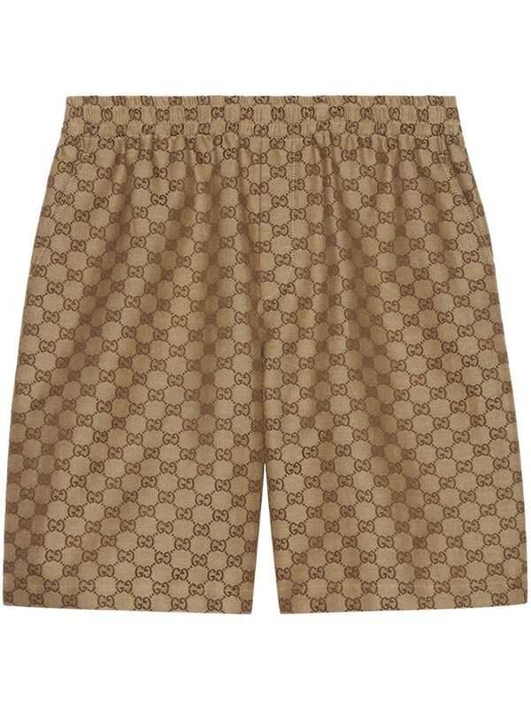  Gucci Gucci Gg Supreme Linen Shorts 