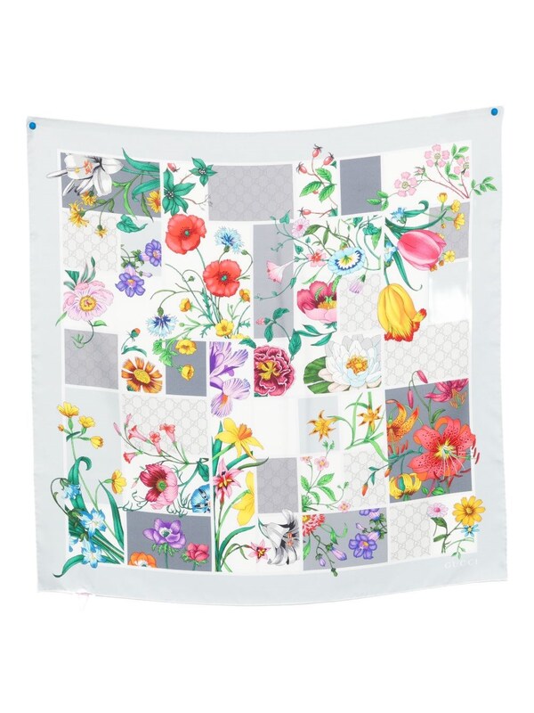  Gucci Gucci Printed Silk Foulard 