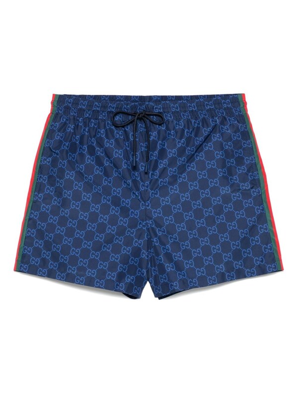  Gucci Gucci Technical Poplin Swim Trunks 