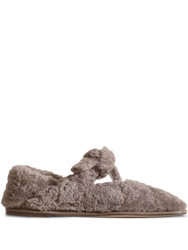  Hereu Hereu Llasada Shearling Ballet Flats 
