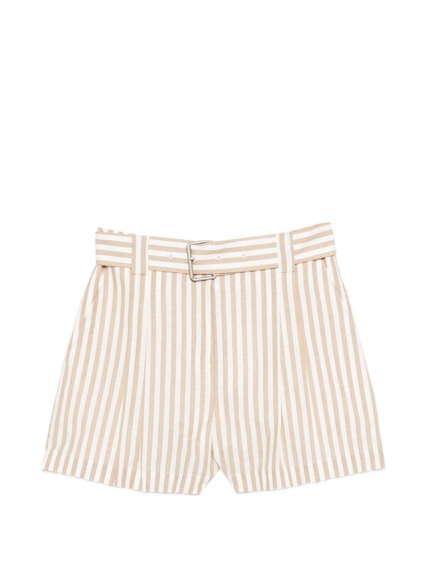  Iro Iro Anemone Striped Cotton Shorts 
