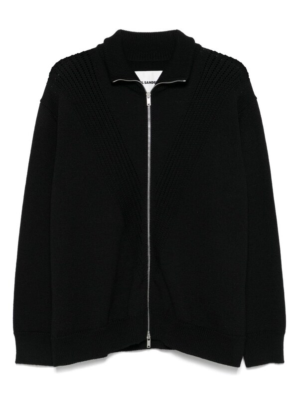  Jil Sander Jil Sander Wool Sweather With Zip Up Element 