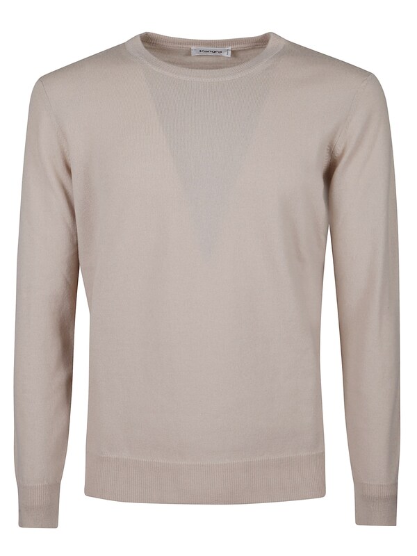  Kangra Kangra Round Neck Fine Wool Sweather 