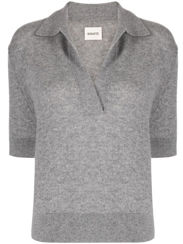  Khaite Khaite Shrunken Cashmere Polo Shirt 