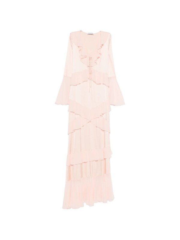  Les Filles D'eva Les Filles D'eva Long Dress With Ruffles 