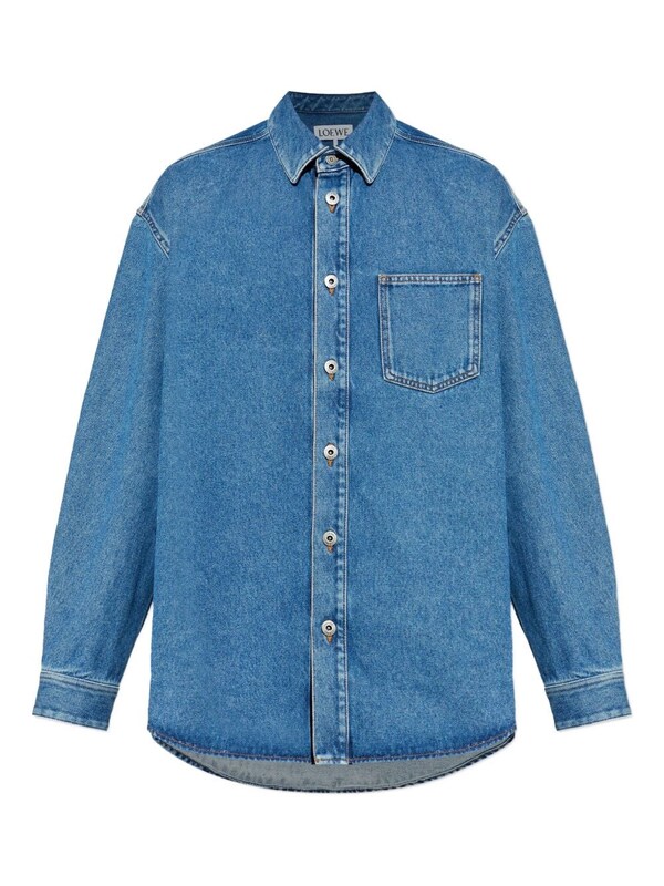  Loewe Loewe Anagram Denim Overshirt 