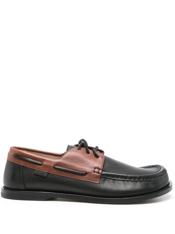  Loewe Loewe Campo Leather Boat Shoes 